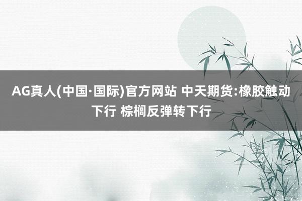 AG真人(中国·国际)官方网站 中天期货:橡胶触动下行 棕榈反弹转下行