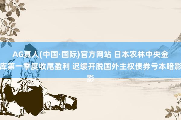 AG真人(中国·国际)官方网站 日本农林中央金库第一季度收尾盈利 迟缓开脱国外主权债券亏本暗影