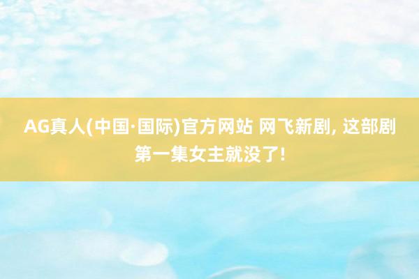 AG真人(中国·国际)官方网站 网飞新剧, 这部剧第一集女主就没了!