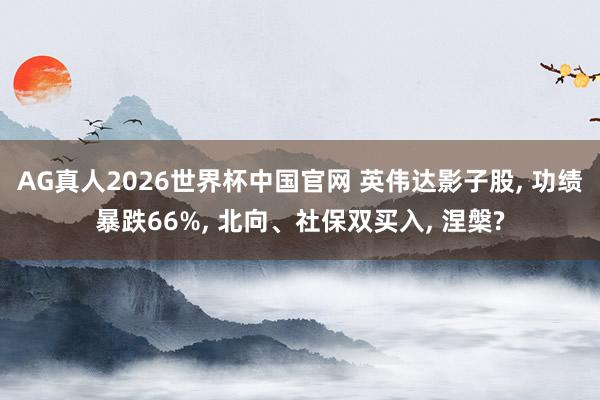 AG真人2026世界杯中国官网 英伟达影子股, 功绩暴跌66%, 北向、社保双买入, 涅槃?