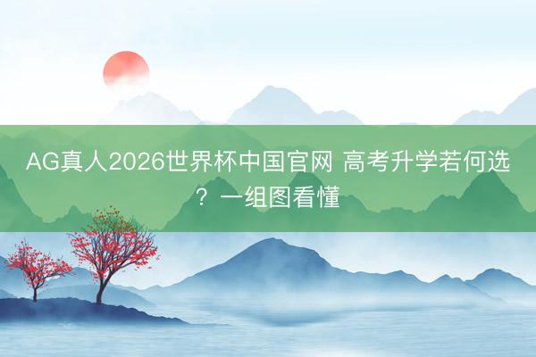 AG真人2026世界杯中国官网 高考升学若何选?一组图看懂
